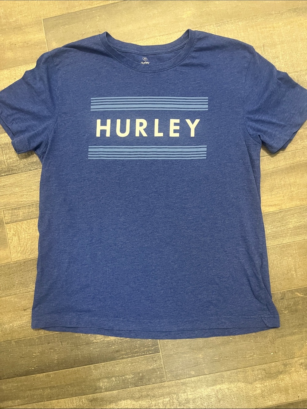 Hurley Blue Graphic Logo Short Sleeve Tee